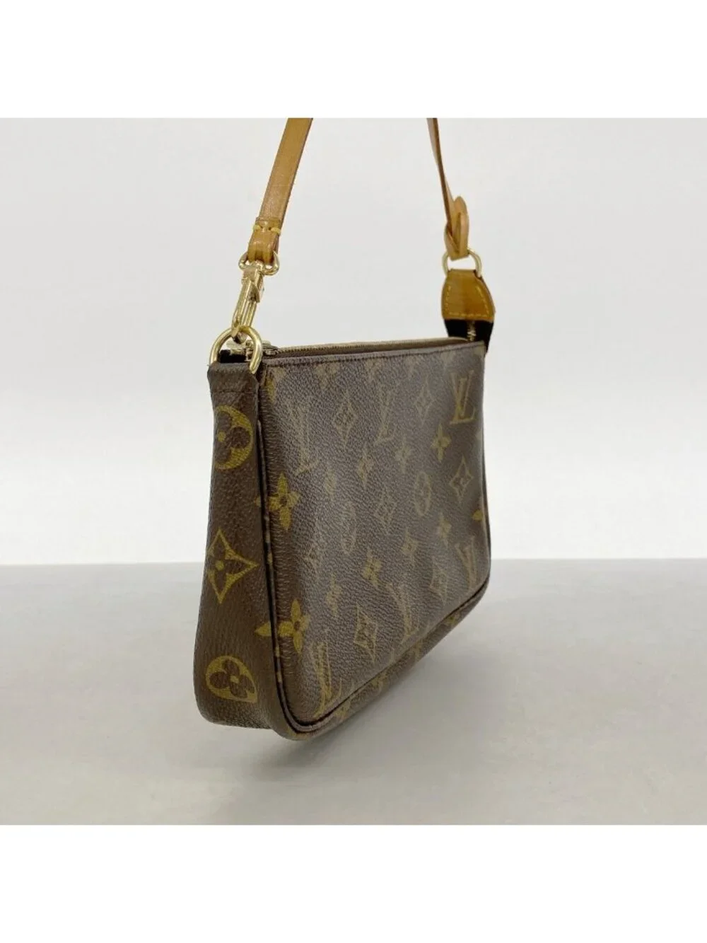 Louis Vuitton Pouch Monogram Pochette Soirle Brown